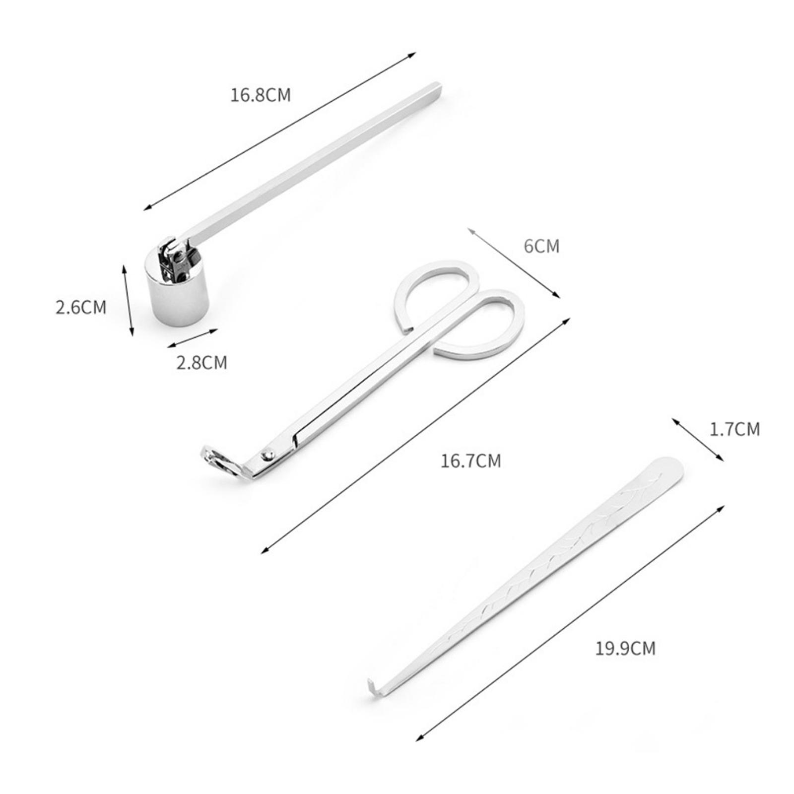 Wick Dipper Tool - 3'ü 1 Arada Mum Aksesuar Seti