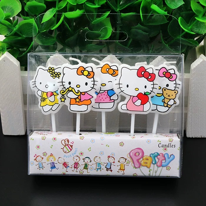 Candle Supplies Kit - 5 adet/takım Kawaii HelloKitty El Yapımı