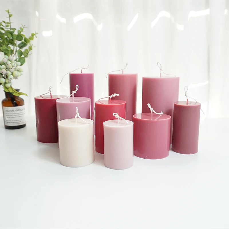 Candle Making Supplies Jars - Düz Üst Büyük Silindirik Mum Kalıp