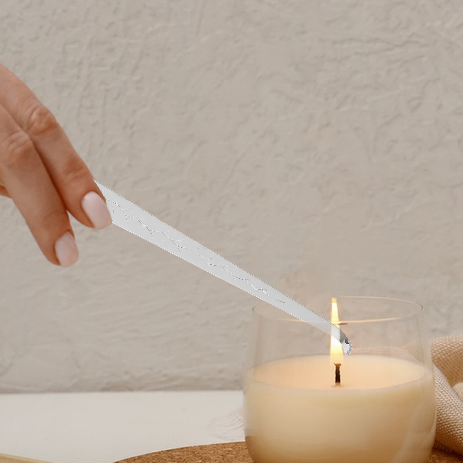 Wick Dipper Tool - 2 Adet Paslanmaz Çelik Uzun Saplı