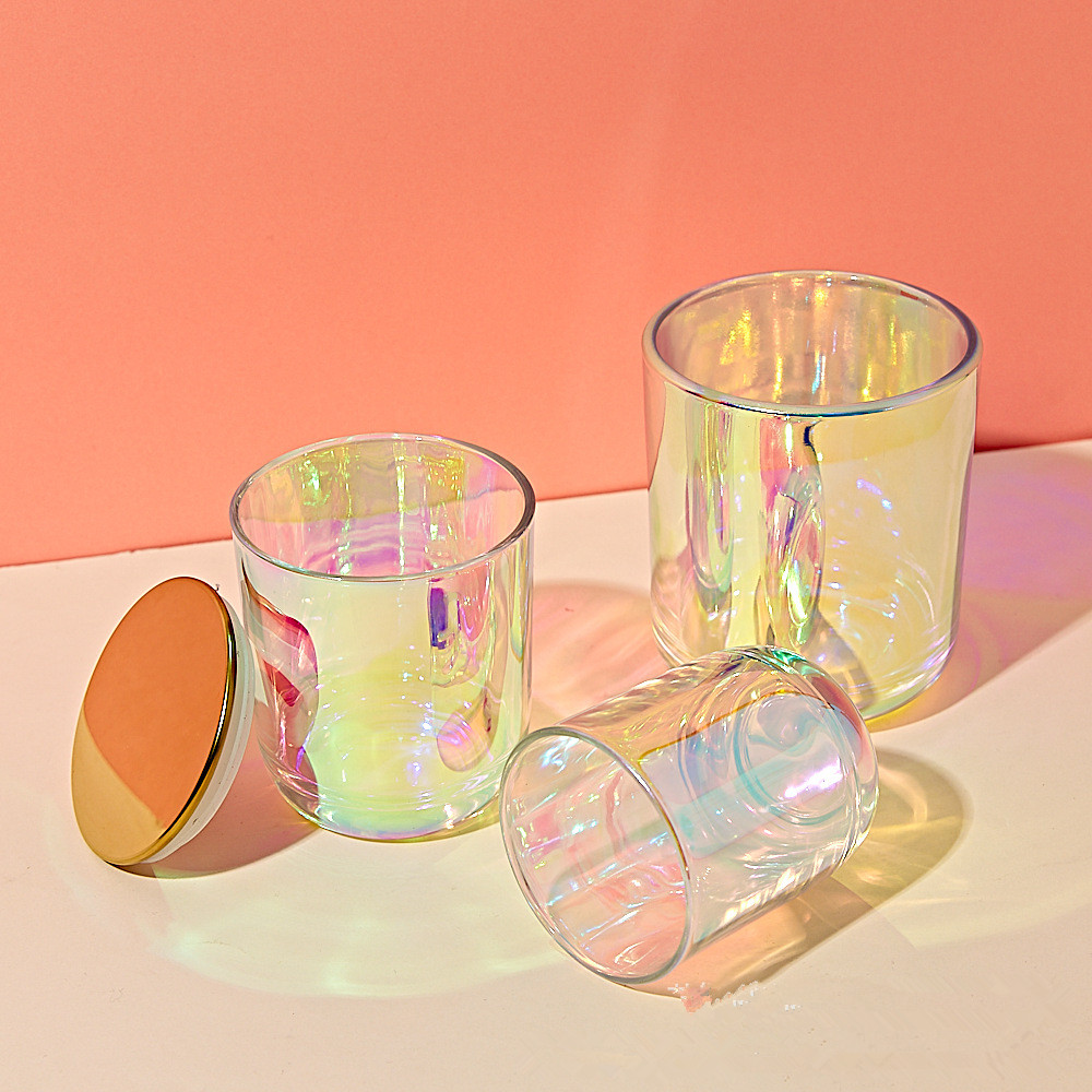 Candle Making Supplies Jars - Mumlar için kavanozlar Renkli Şeffaf Mum