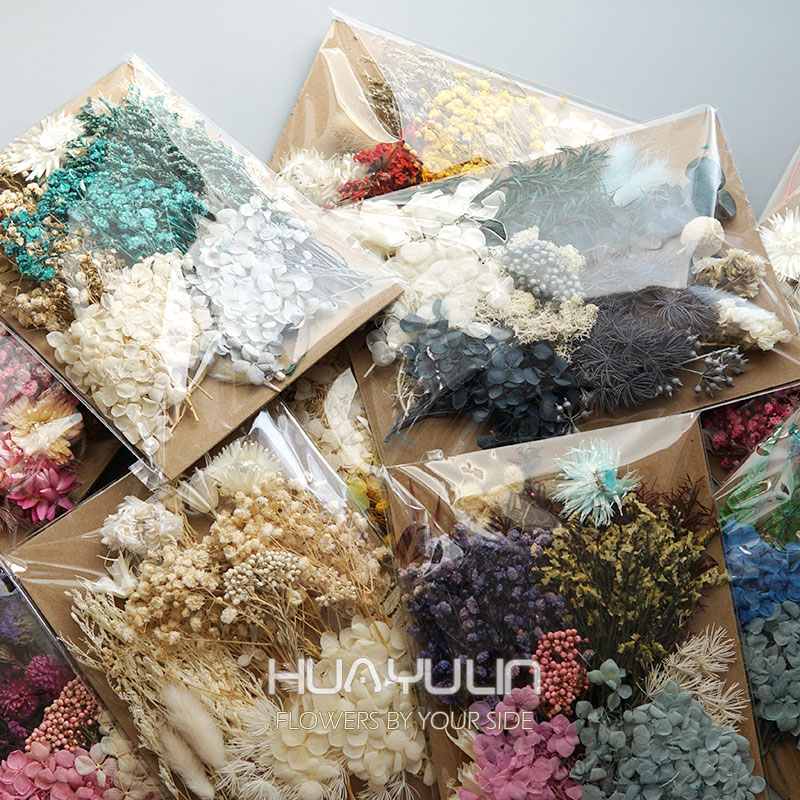 Candle Supplies Kit - 1 Paket Yapay Bitkiler Kurutulmuş Gerçek