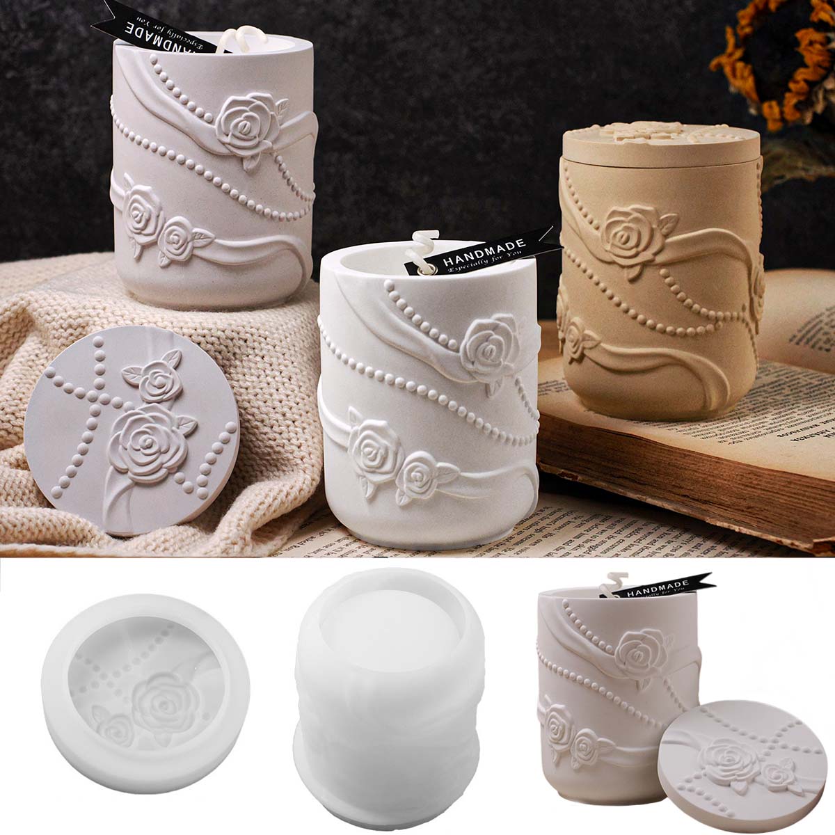 Beton Çiçek Şeklinde Mum Kavan - Candle Making Supplies Jars incelemesi ve fiyatı