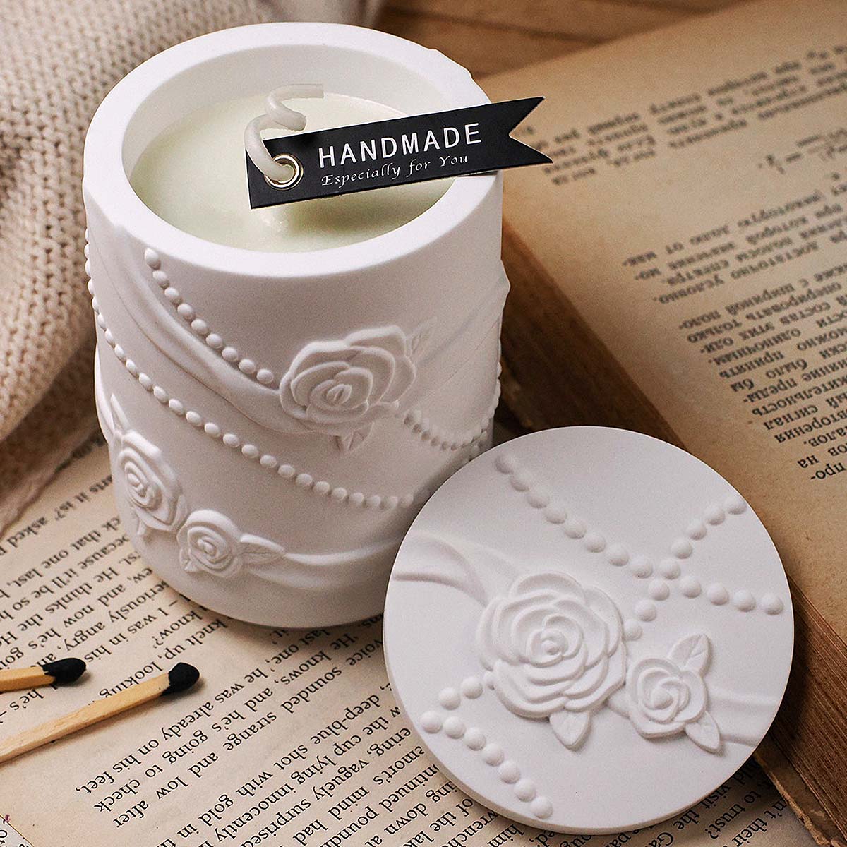Beton Çiçek Şeklinde Mum Kavan - Candle Making Supplies Jars incelemesi ve fiyatı