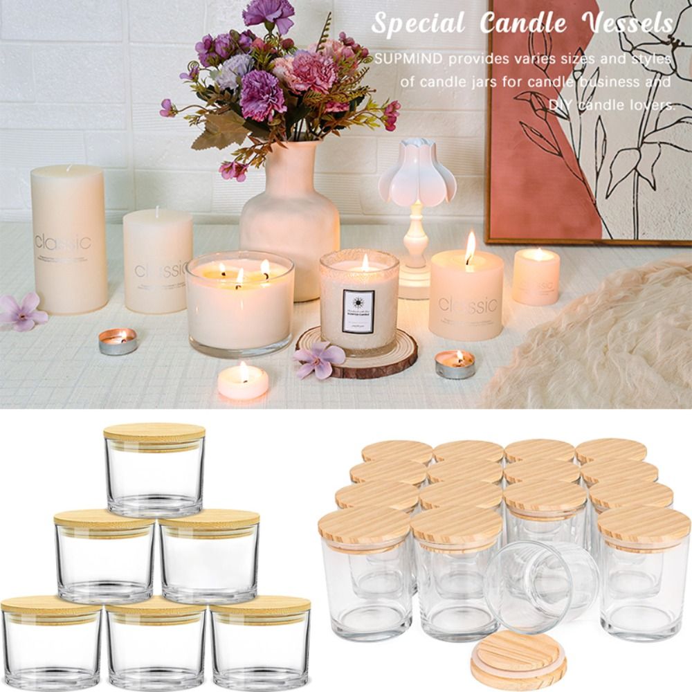 Şeffaf bardaklı mum kavanoz şe - Candle Making Supplies Jars incelemesi ve fiyatı