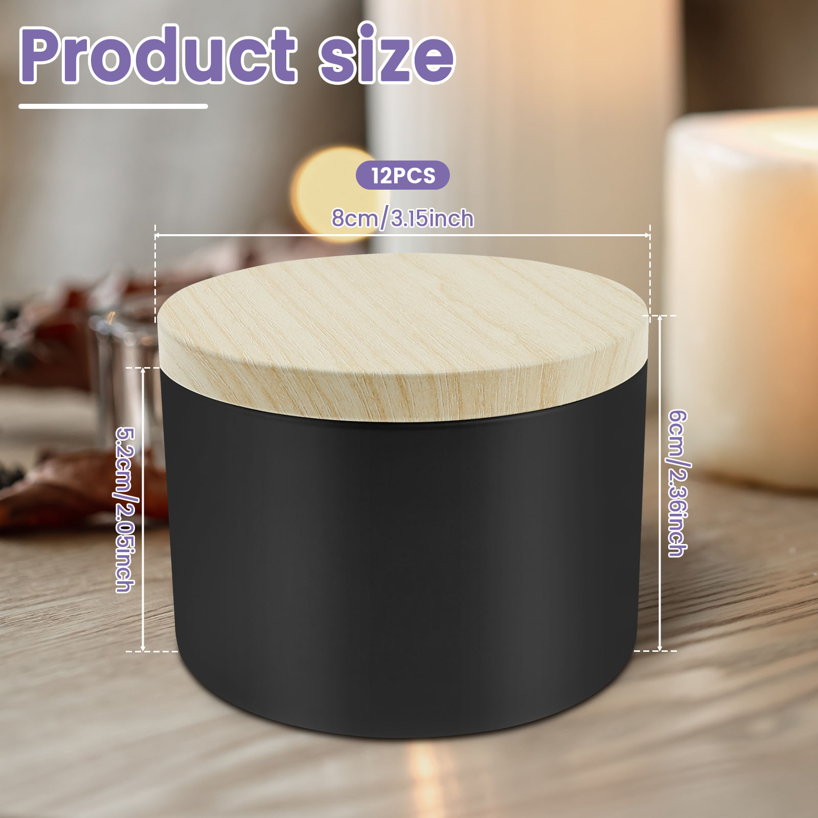 12 adet 8 oz Demir Boş Mum Ten - Candle Making Supplies Jars incelemesi ve fiyatı