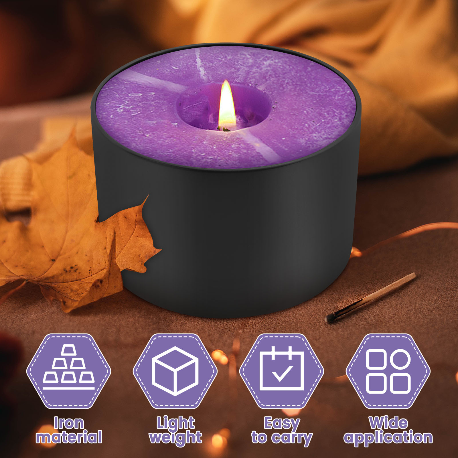 12 adet 8 oz Demir Boş Mum Ten - Candle Making Supplies Jars incelemesi ve fiyatı