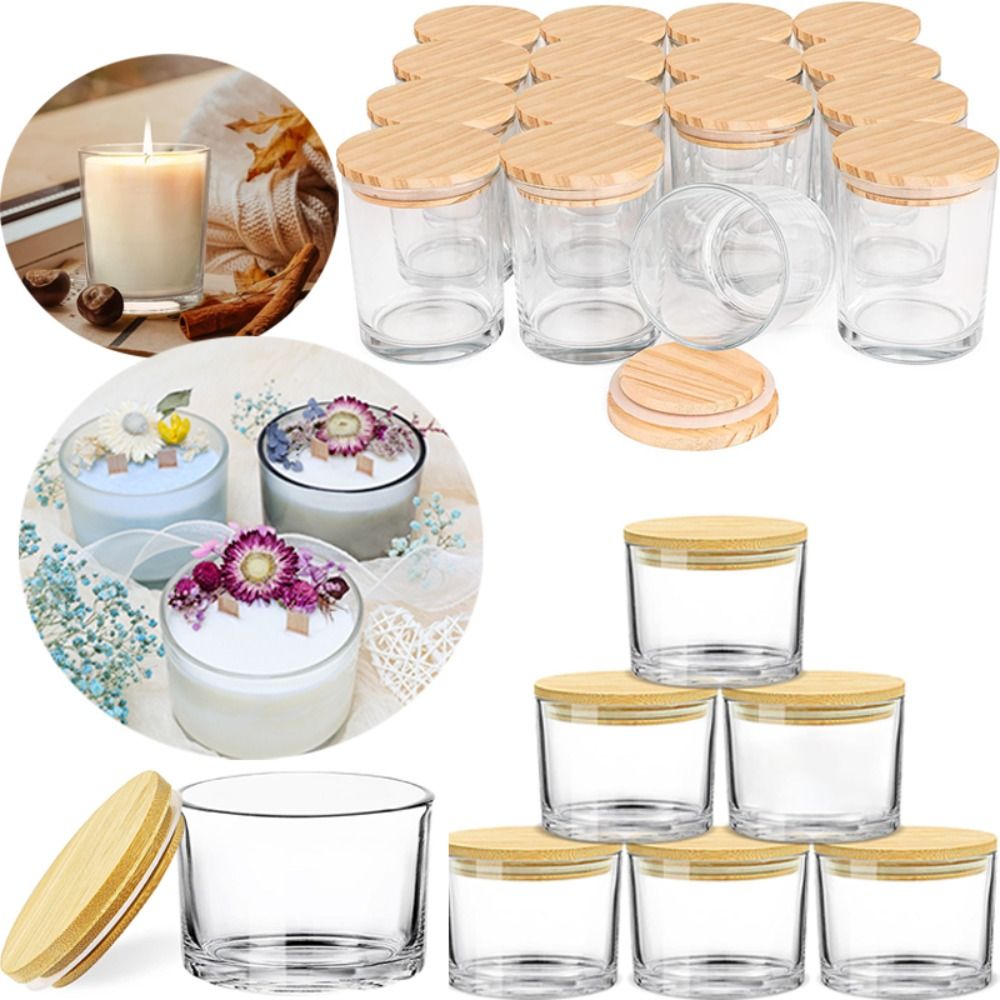 Şeffaf Cam Mum Kavanozları Küç - Candle Making Supplies Jars incelemesi ve fiyatı