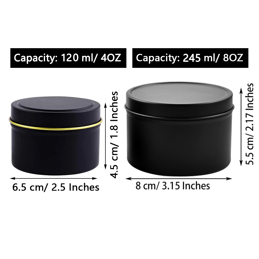 4oz/8oz Mum Kutuları Kapaklı,  - Candle Making Supplies Jars incelemesi ve fiyatı