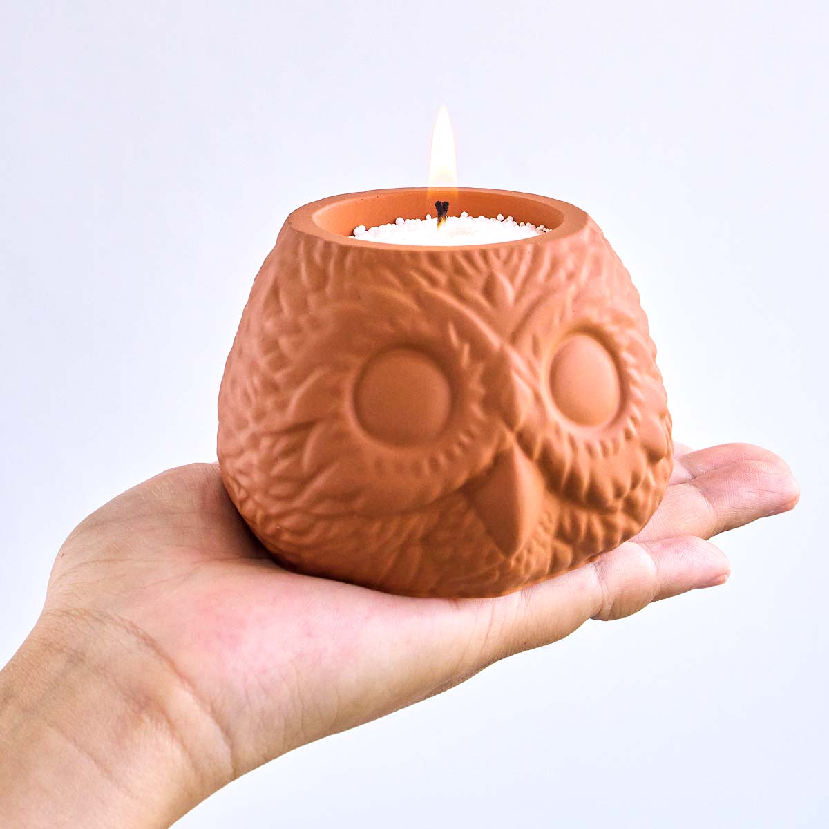3D Baykuş Şekli Mum Kavanoz Si - Candle Making Supplies Jars incelemesi ve fiyatı