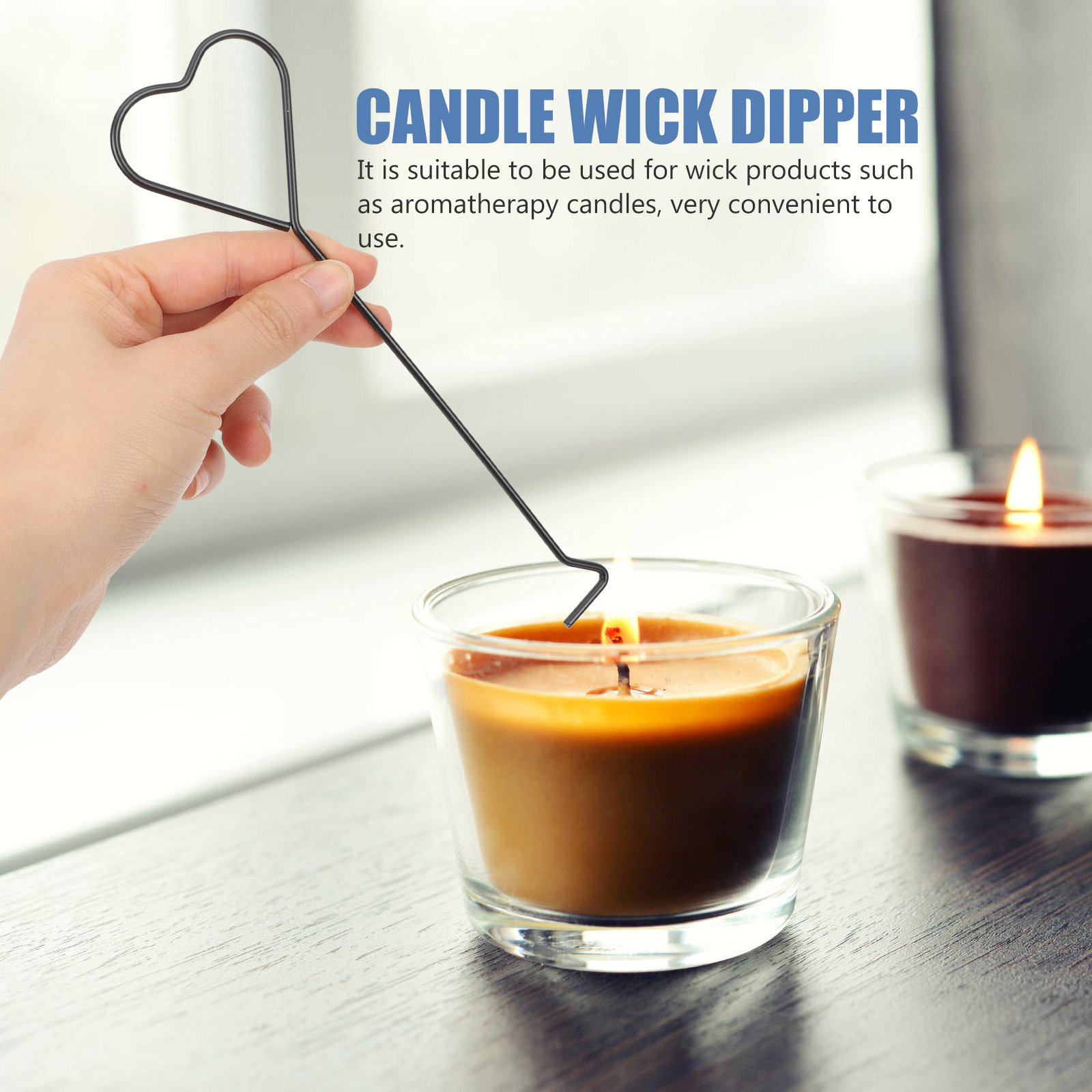 4 Adet Kalp Şeklinde Demir Fit - Wick Dipper Tool incelemesi ve fiyatı