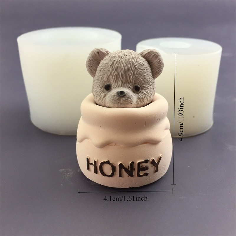 Sevimli Ayı Bal Kavanozu Silik - Candle Making Supplies Jars incelemesi ve fiyatı