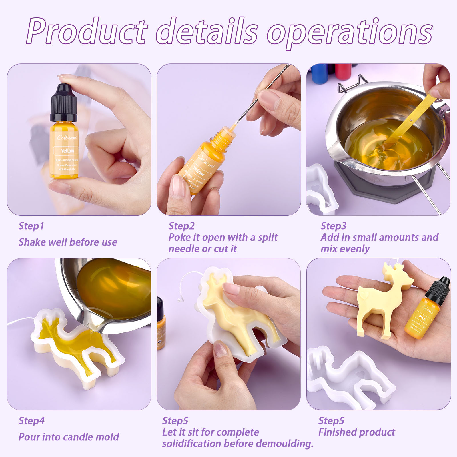 Mum Boyaları Kiti Sıvı Renklen - Candle Supplies Kit incelemesi ve fiyatı