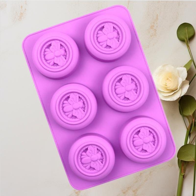 Arı Baskılı 6 Bölmeli Silikon  - Candle Supplies For Business incelemesi ve fiyatı